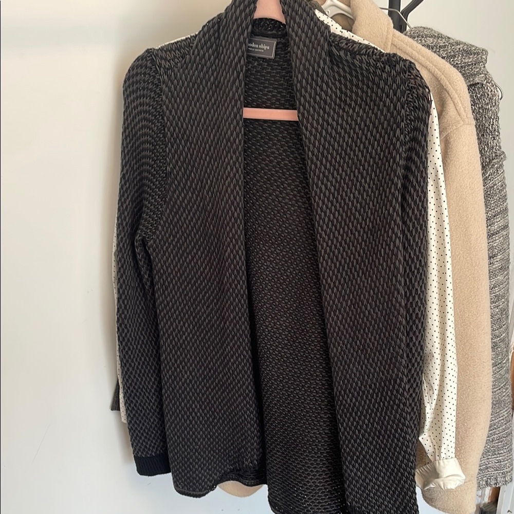 Black Textured Women's Sweater